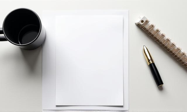 A clean workspace with a fountain pen and a coffee cup prepared for signing